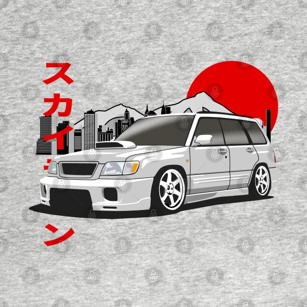 Subaru Forester SF Japanese Retro Style by Rebellion Store